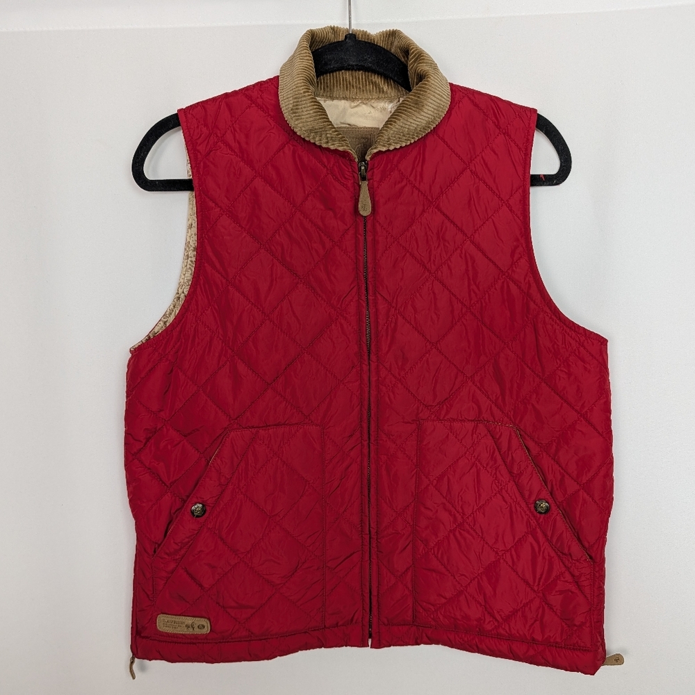 Ralph Lauren Vest Equestrian Corduroy Trim